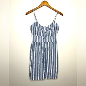 Mind Code Striped Sun Dress